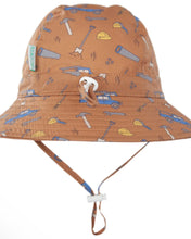 Load image into Gallery viewer, Acorn On The Tools Wide Brim Infant Sunhat (Size 0-9 months)