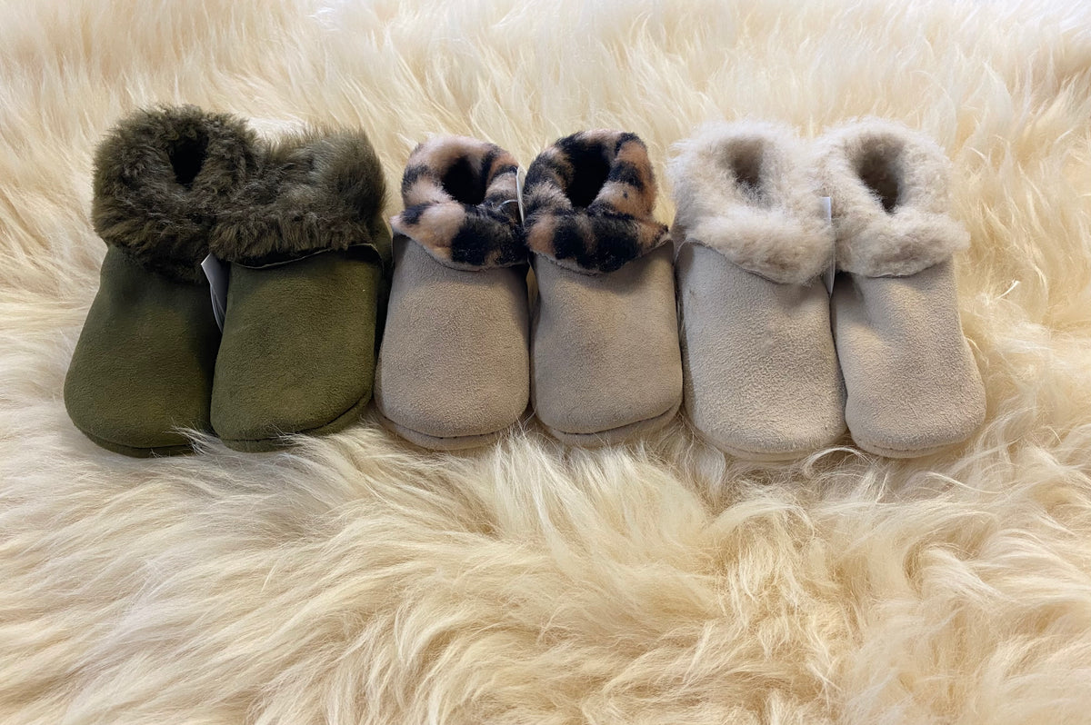 Lambskin Booties - Nettle