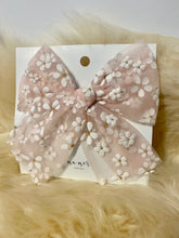 Load image into Gallery viewer, MaMer Valentina Party Bow - Pink Light Flowers