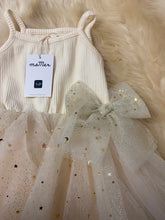 Load image into Gallery viewer, MaMer Valentina Party Bow - Vanilla Golden Stars