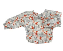 Load image into Gallery viewer, Silly Billyz Wipe Clean Long Sleeve Bib - Mr Fox