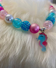 Load image into Gallery viewer, Bubblegum Bella Seahose Necklace