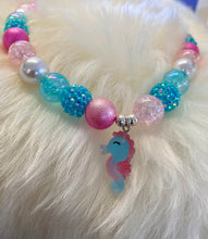 Load image into Gallery viewer, Bubblegum Bella Seahose Necklace