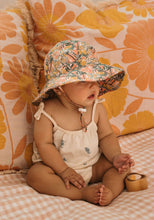 Load image into Gallery viewer, Acorn Native Blooms Wide Brim Infant Sunhat (Size 0-9 months)