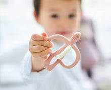 Load image into Gallery viewer, Matchstick Monkey Teething Toy and Gel Applicator - Dusty Pink