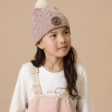 Load image into Gallery viewer, Crywolf Pom Pom Beanie - Mauve Speckle