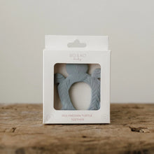 Load image into Gallery viewer, BO & KO Baby Polynesian Turtle Teether - Duck Egg Blue