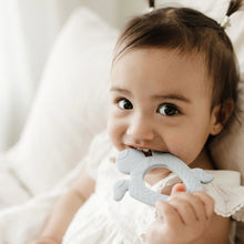 Load image into Gallery viewer, BO & KO Baby Polynesian Turtle Teether - Duck Egg Blue