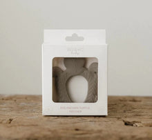 Load image into Gallery viewer, BO & KO Baby Polynesian Turtle Teether - Olive