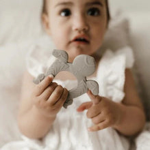 Load image into Gallery viewer, BO & KO Baby Polynesian Turtle Teether - Olive