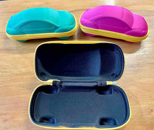 Car Shaped Kids Zip Up Sunglasses Case - Choose your colour