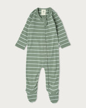 Load image into Gallery viewer, Babu Merino All-In-One - Sage Stripe