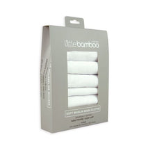 Load image into Gallery viewer, Little Bamboo Soft Muslin Wash Cloths - 6 pk (Natural)