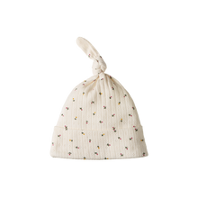 Load image into Gallery viewer, Nature Baby Pointelle Knotted Beanie - Aster Floral