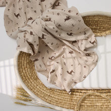 Load image into Gallery viewer, Over the Dandelions Organic Muslin Swaddle - Woodlands