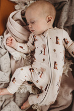 Load image into Gallery viewer, Child of Mine Organic Zipsuit - Autumn Bears
