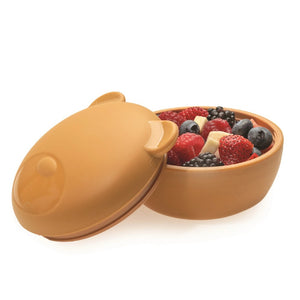 Melii Animal Bowl with Lid and Utensils - Bear