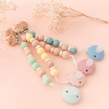 Load image into Gallery viewer, O.B Designs Beechwood & Silicone Dummy Chain - LEMON