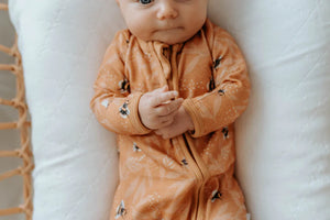 Child of Mine Organic Zipsuit - Bumble Bees