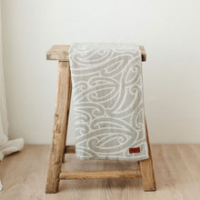 Load image into Gallery viewer, BO & KO Aotearoa Mohimohi Woven Pēpi Blanket - Huruwhenua