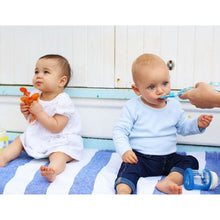 Load image into Gallery viewer, Cherub Baby Universal Food Pouch Spoon 2 pack - Blue & Green