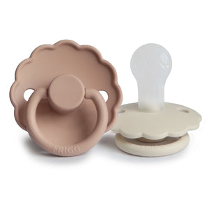 Frigg Silicone Pacifier 2 pack - Daisy Blush/Cream