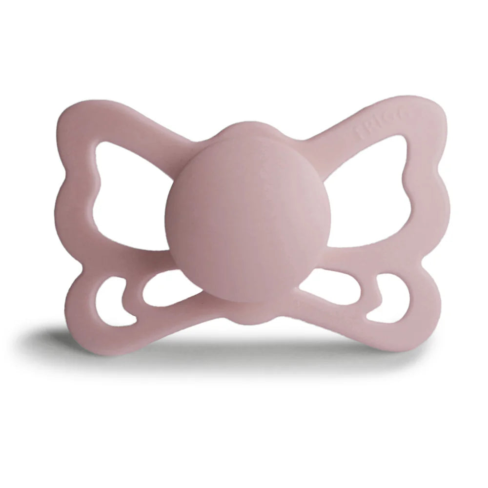 Frigg Silicone Anatomical Butterfly Pacifier 2 pack - Blush
