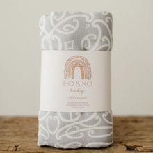 Load image into Gallery viewer, BO & KO Baby Koru Pēpi Wrap - Blue
