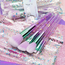 Load image into Gallery viewer, Glitter Girl Sparkle Makeup Brush Set

