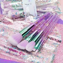 Load image into Gallery viewer, Glitter Girl Sparkle Makeup Brush Set