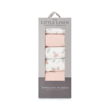 Load image into Gallery viewer, The Little Linen Towelling Washers 6 pack - Harvest Bunny