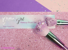 Load image into Gallery viewer, Glitter Girl Sparkle Makeup Brush Set