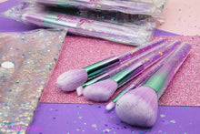 Load image into Gallery viewer, Glitter Girl Sparkle Makeup Brush Set