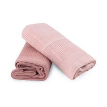 Load image into Gallery viewer, Little Bamboo Cellular Blanket 2 pack - Dusty Rose