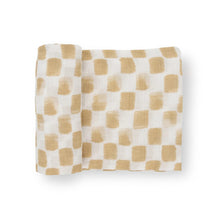 Load image into Gallery viewer, Little Unicorn Cotton Muslin Swaddle - Adobe Checker