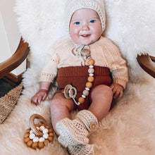 Load image into Gallery viewer, O.B Designs Beechwood & Silicone Dummy Chain - LEMON