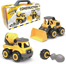 Load image into Gallery viewer, Build-ables Construction Vehicles 2 n 1 Set
