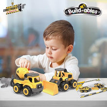 Load image into Gallery viewer, Build-ables Construction Vehicles 2 n 1 Set