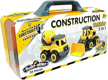 Load image into Gallery viewer, Build-ables Construction Vehicles 2 n 1 Set