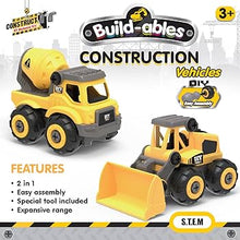 Load image into Gallery viewer, Build-ables Construction Vehicles 2 n 1 Set