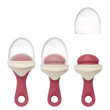 Load image into Gallery viewer, Boon Pulp Silicone Feeder 2 pack - Pink/Coral