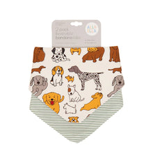 Load image into Gallery viewer, All4Ella Bandana Bibs 2pk – Reversible - Dog Breed