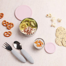 Load image into Gallery viewer, Nestling Stainless Steel Lunchbox Dipper Set of 2 - Dusty Pink