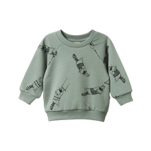 Load image into Gallery viewer, Nature Baby Emerson Sweater - Raccoon Rhapsody