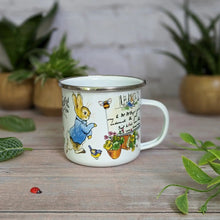 Load image into Gallery viewer, Peter Rabbit Enamel Mug - Peter Rabbit Design