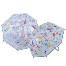 Load image into Gallery viewer, Floss & Rock Colour Changing Transparent Umbrella - Fantasy