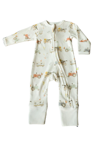 Imababy Long Sleeved Zipsuit - Farmyard