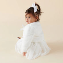 Load image into Gallery viewer, Designer Kidz Sassy Faux Fur Jacket - Ivory