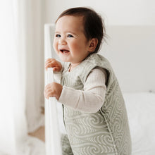 Load image into Gallery viewer, Woolbabe x Bo & Ko Collab Duvet Weight Front Zip Sleeping Bag - Flax Ngaru 2-4 yrs