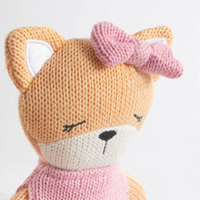 Load image into Gallery viewer, Living Textiles Knitted Animal Soft Toy - Frankie the Fox